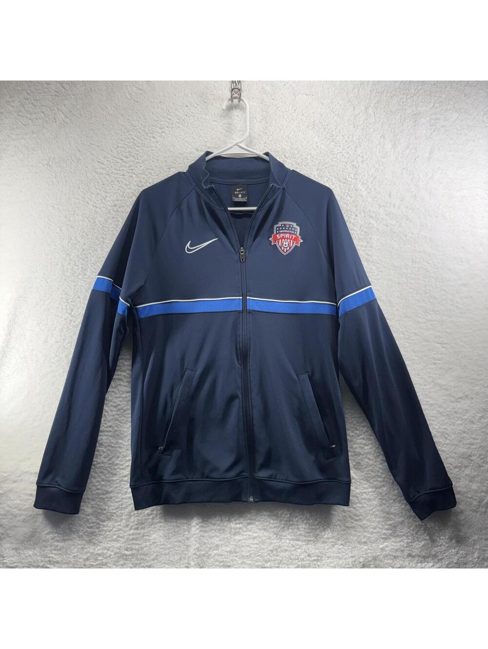 Nike Full Zip Track Jacket Washington Spirit MLS Womens Medium Dri Fit
